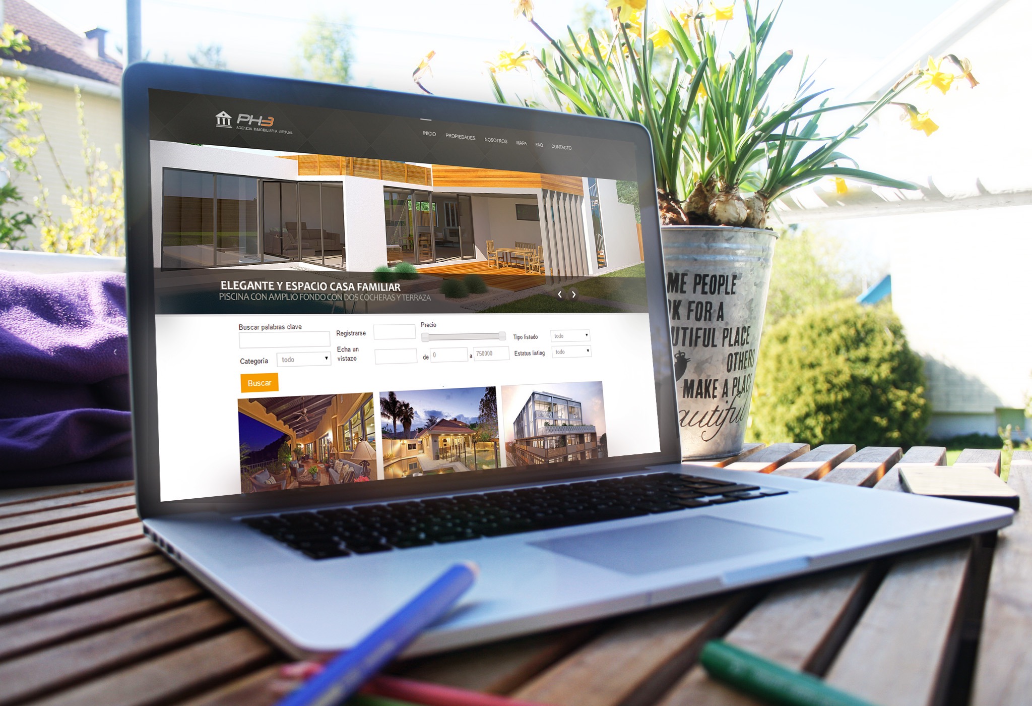 Diseño web inmobiliario por GoDesign Diseño Web Inmobiliario por GoDesign